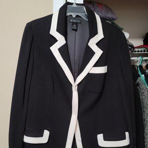 Black and white tuxedo type jacket